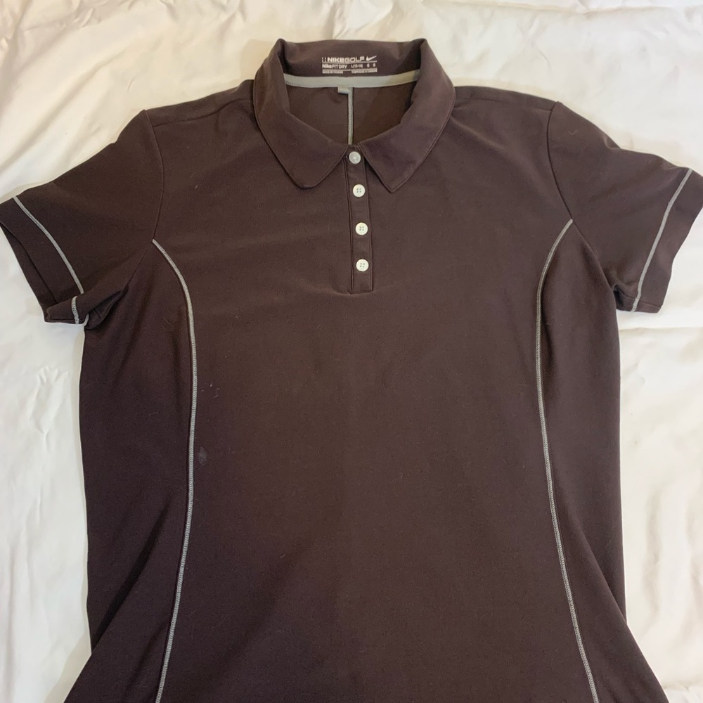 Brown Woman’s Nike Golf shirt